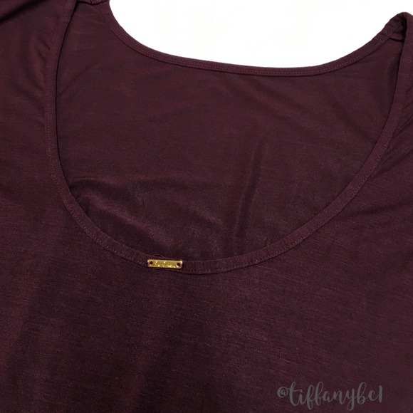 Sam Edelman Boat Neck Long Sleeve Bodysuit Prune - Picture 4 of 8